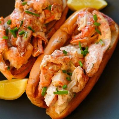  Zesty Lobster Rolls: A Symphony of Sweet Seafood and Creamy Indulgence Unites on a Toasted Bun!